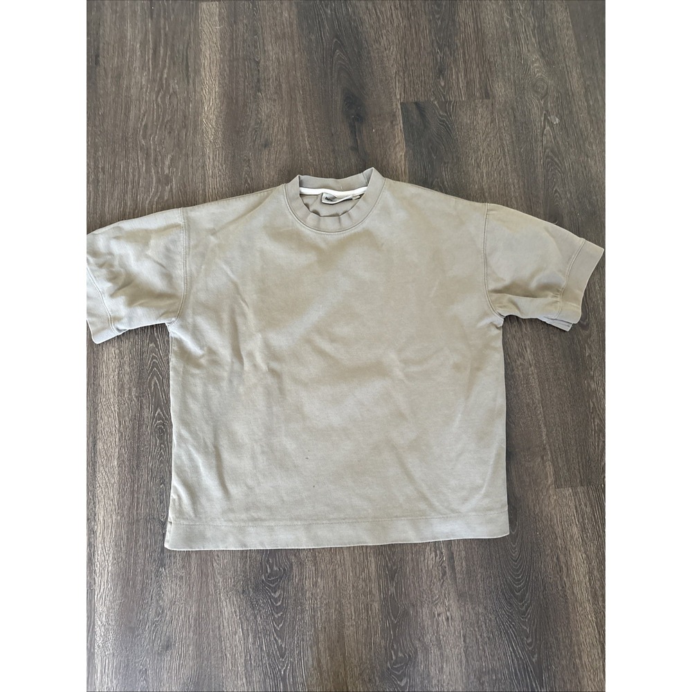 Amongst Others T-Shirt Mens Medium Tan Brown Short Sleeve Crew Neck Minimalist